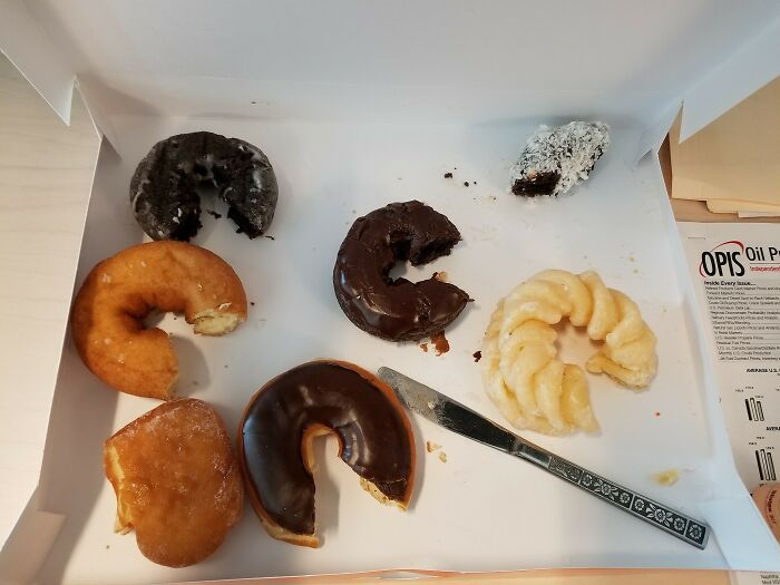 Donut Anarchy! Cutting A Bit Out Of Every Donut Because Why Not