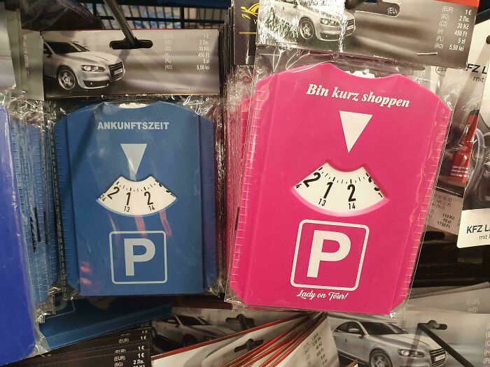 Gendered Parking Discs? Pink Means You’re ‘Shopping for a Sec’