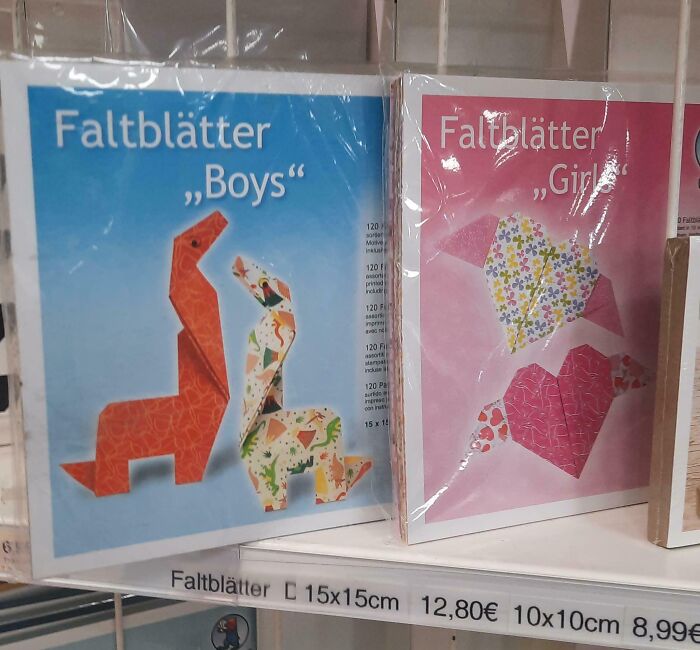Origami Paper Split by Gender? Are You Kidding?