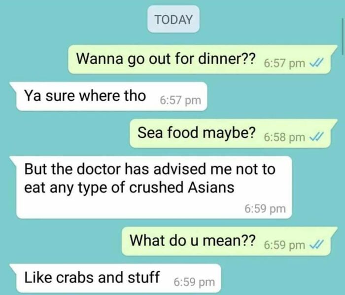 Crushed Asians? Wait, What?