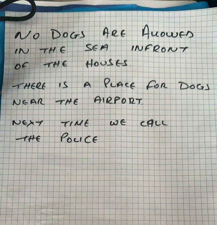 Got This Cheeky Letter From Neighbors on Day One of Summer Vacation