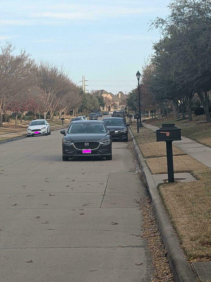 Neighbor Parks Inches From the Curb—Well, Several Feet Actually