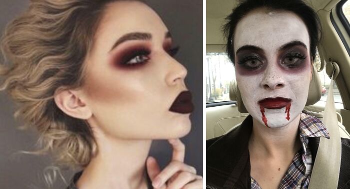 $60 "Pro" Halloween Makeup That Went Way Off Script