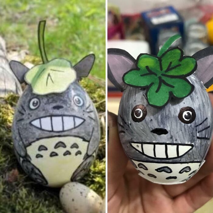 Decorating Easter Eggs For My Niece: Totoro Dreams Vs. Reality