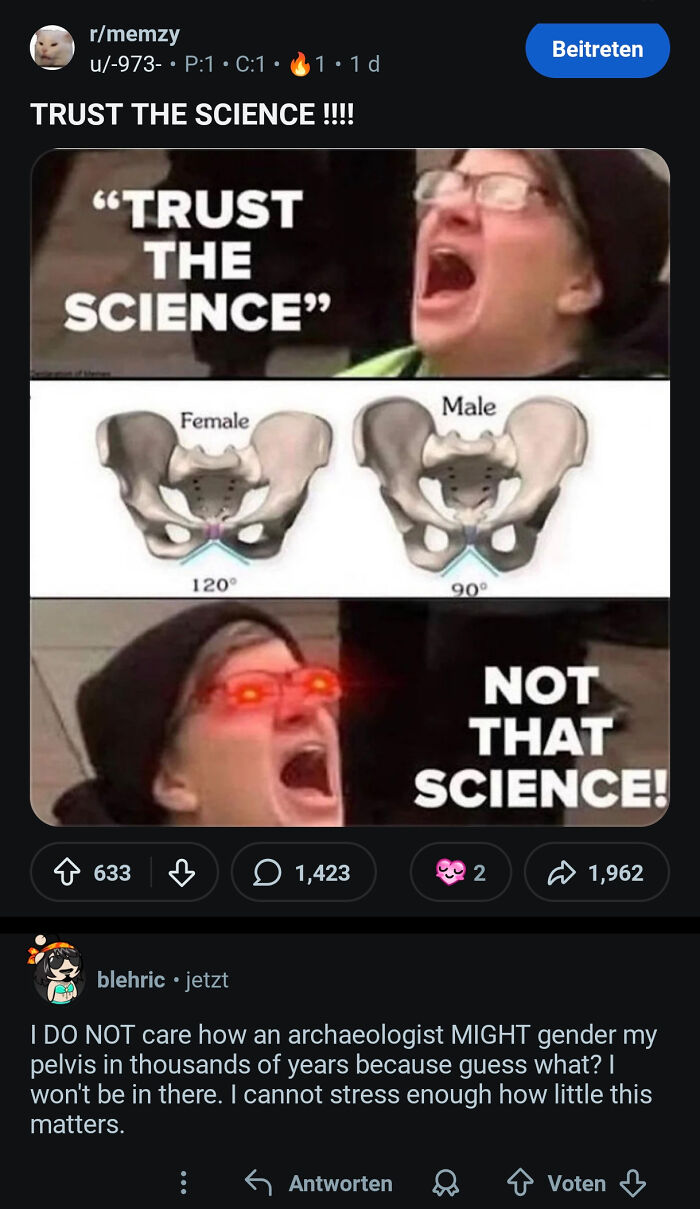 Oh Yeah, I Just Hate Getting Clocked By My Pelvis Shape All The Time