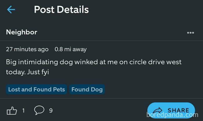 Glad They Gave Me The Heads Up