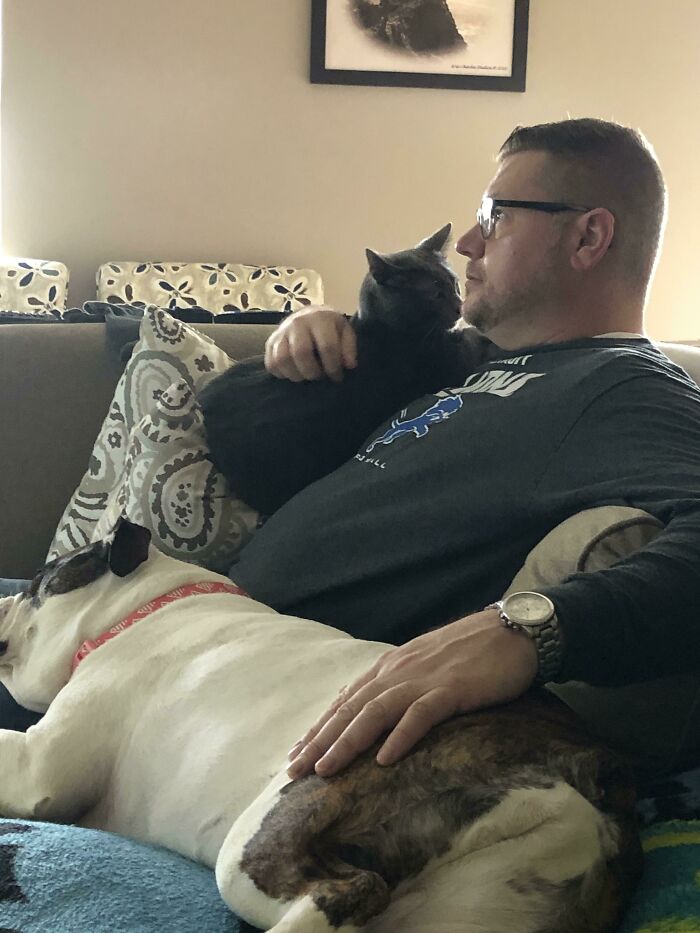 Step-Dad With The Pet Duo That Was A “No Never”