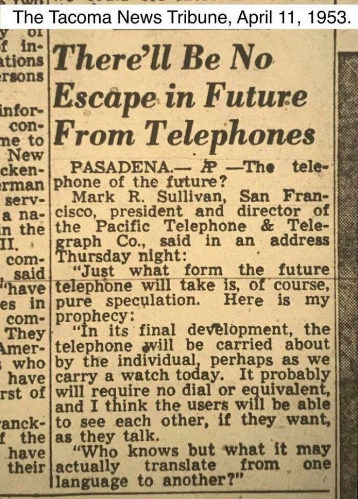 The Telephone’s Future Called… Looks Like This!