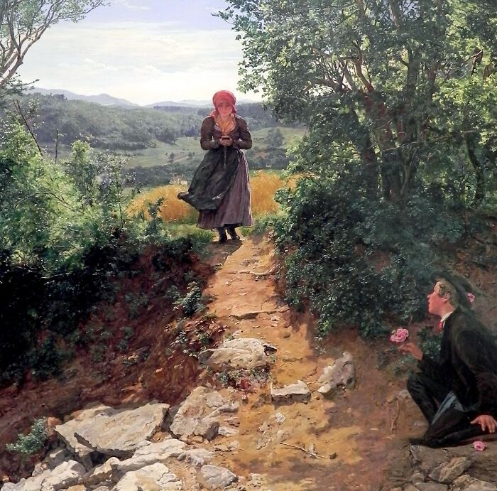 1860 Painting Shows a Lady Texting? Wait, What?
