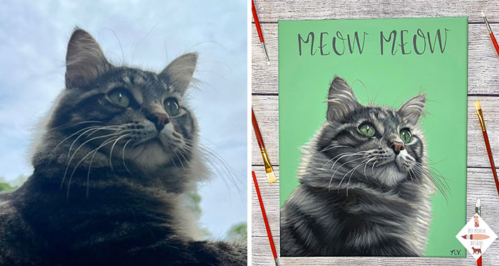Wait, This Artist Paints Pets So Real You’ll Do a Double-Take!
