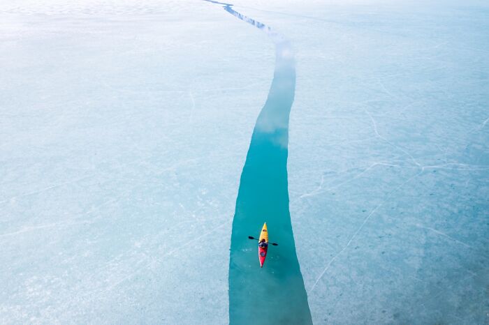 Ice Break on a Kayak Tour