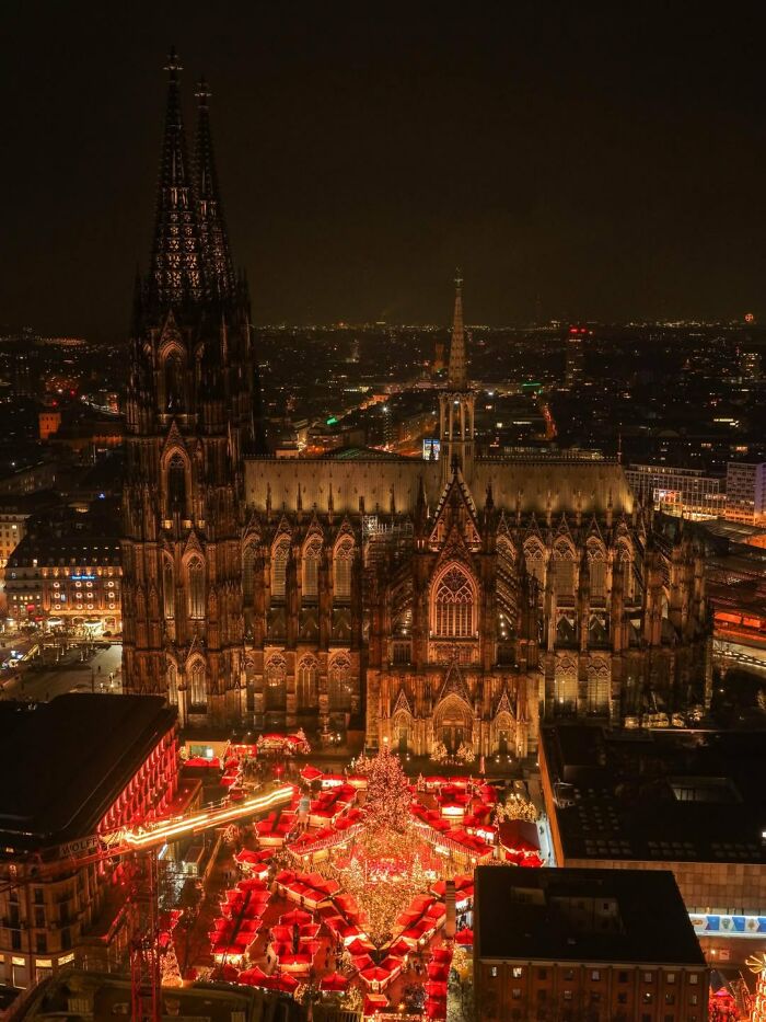 Christmas Market Next To Cologne Cathedral, Germany