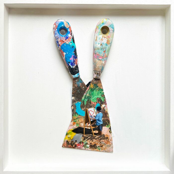 “A Happy Artist At Work”