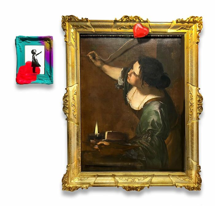 “The Happy Ending Theory - A Tribute To Banksy And Artemisia Gentileschi”