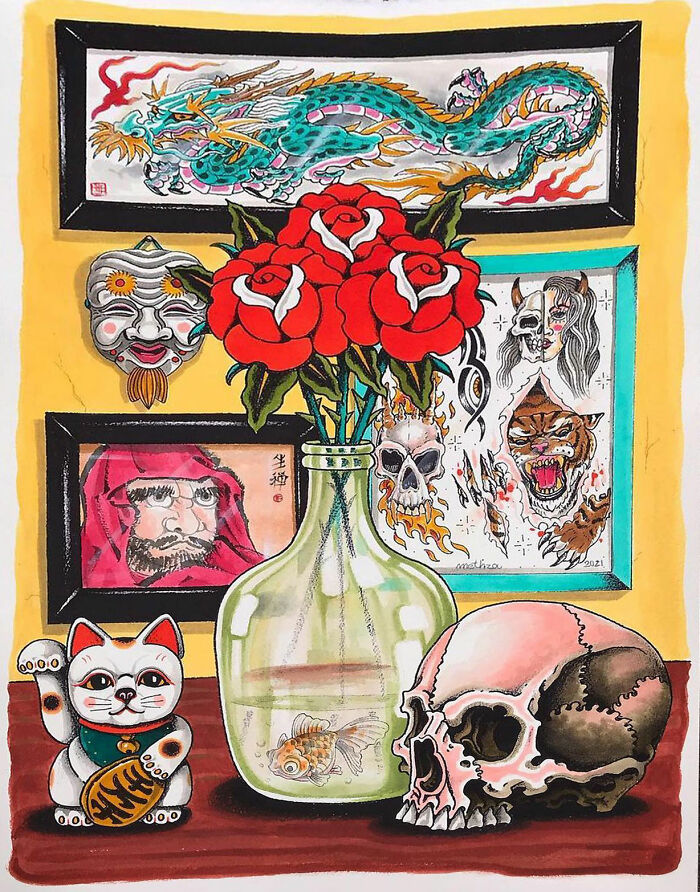 Wait, Tattoo Artists Are Painting Too? Check Out 62 Mind-Blowing Pieces!