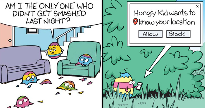 50 Easter Comics That Totally Prove Eggs Are Basically Drama Queens