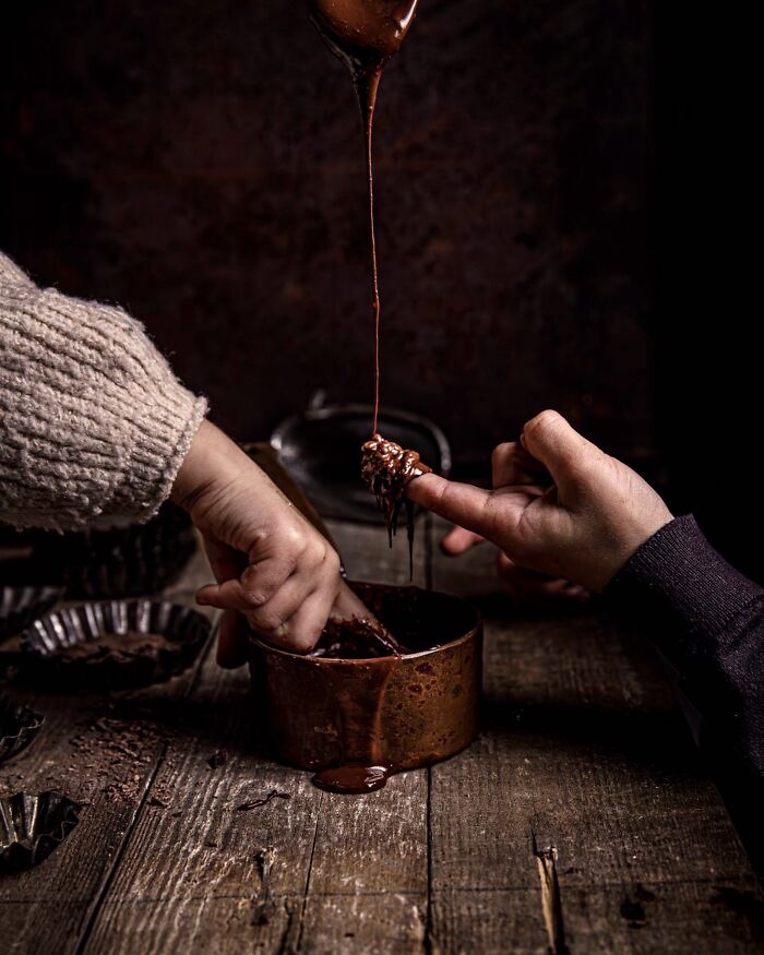 Two Little Monkeys Going Wild In Chocolate Heaven