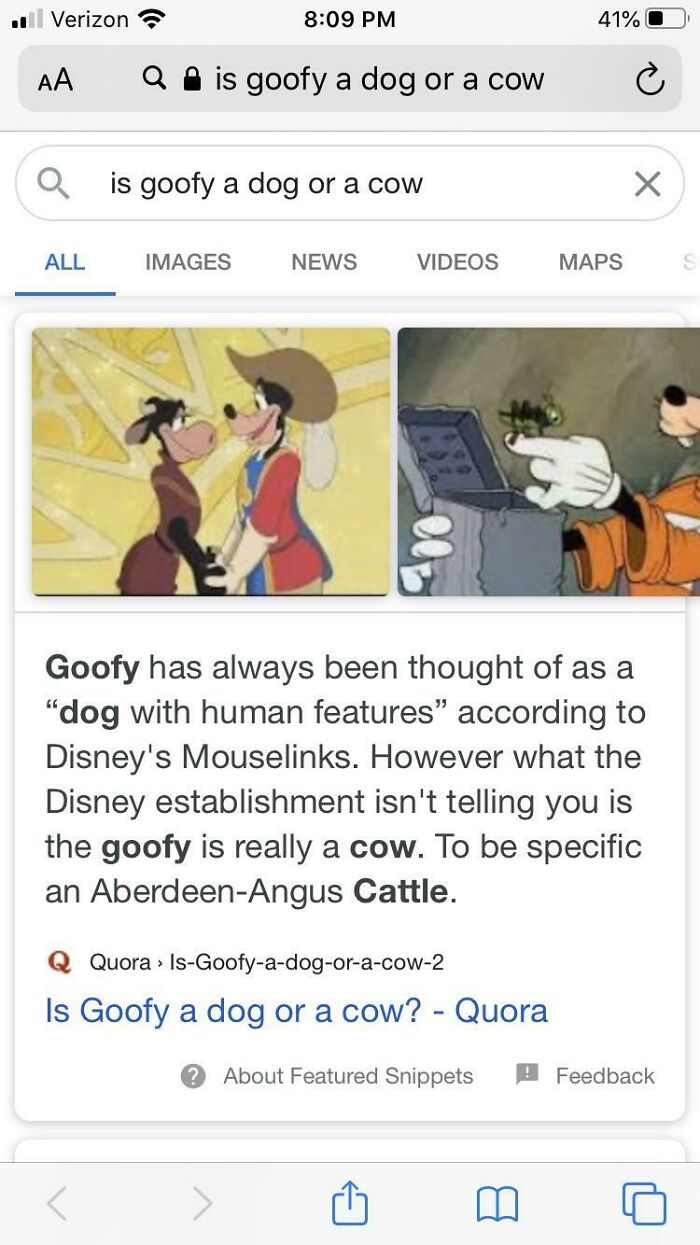 Goofy Is Actually Not a Dog. Surprise?