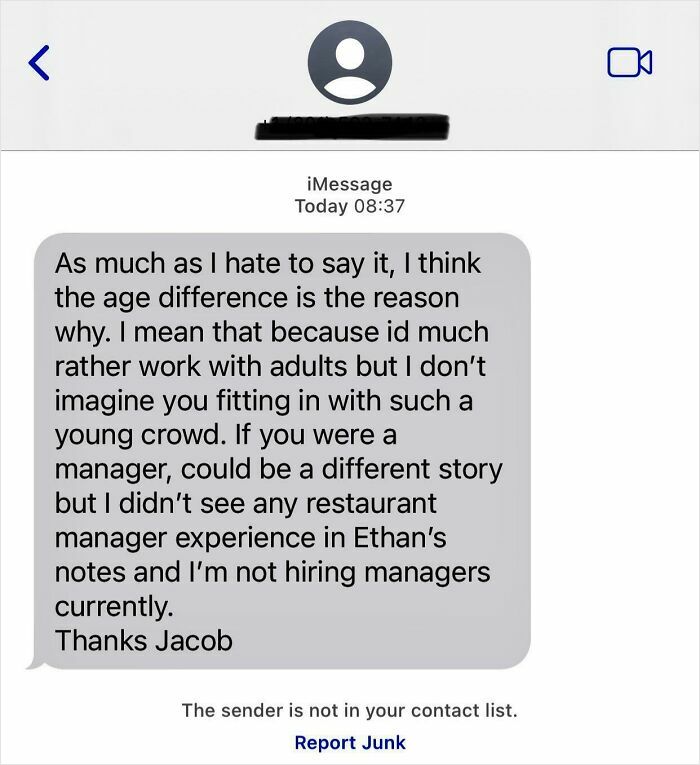 41 And Getting Job Hunt Texts Like This? Oof.