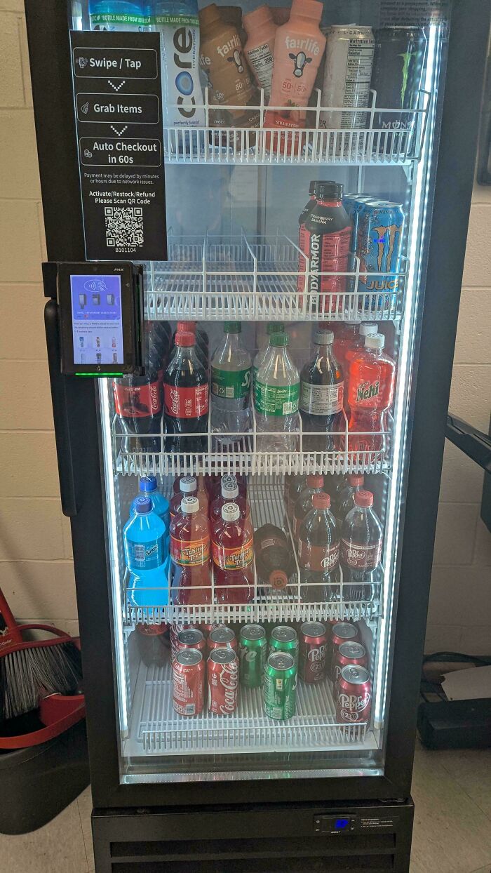 Drink Machine Holds $10 Until Cameras Confirm Your Snack
