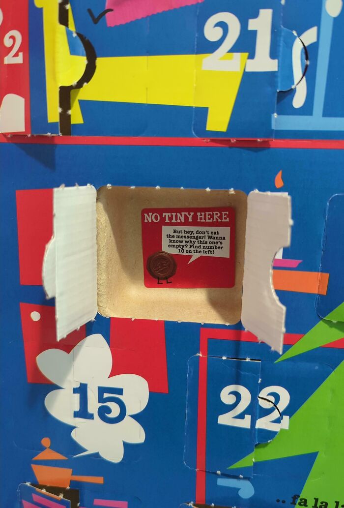 Company Advent Calendar Needed One Empty Day. Guess Whose?