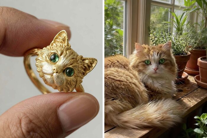 Wax Cat Sculpture Turned Bling: I Made A Ring!