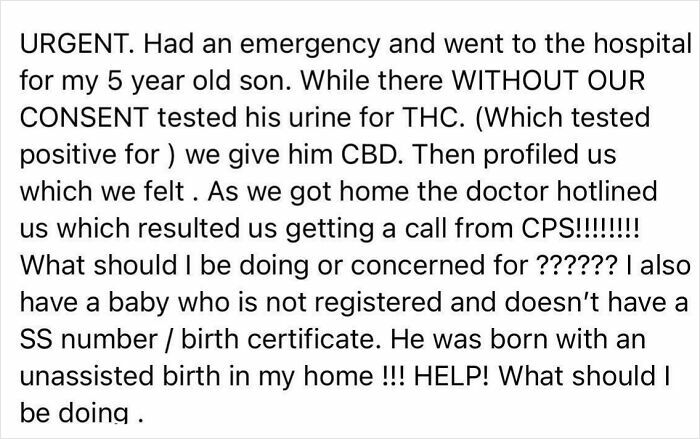 Freebirther vs. CPS: ‘It’s CBD, Not THC!’