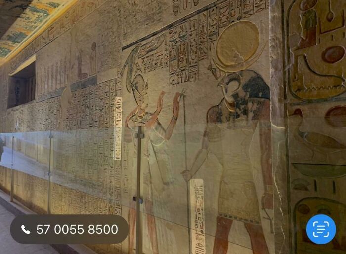 Phone Picks Up A Phone Number Hidden In Ancient Egyptian Hieroglyphics?