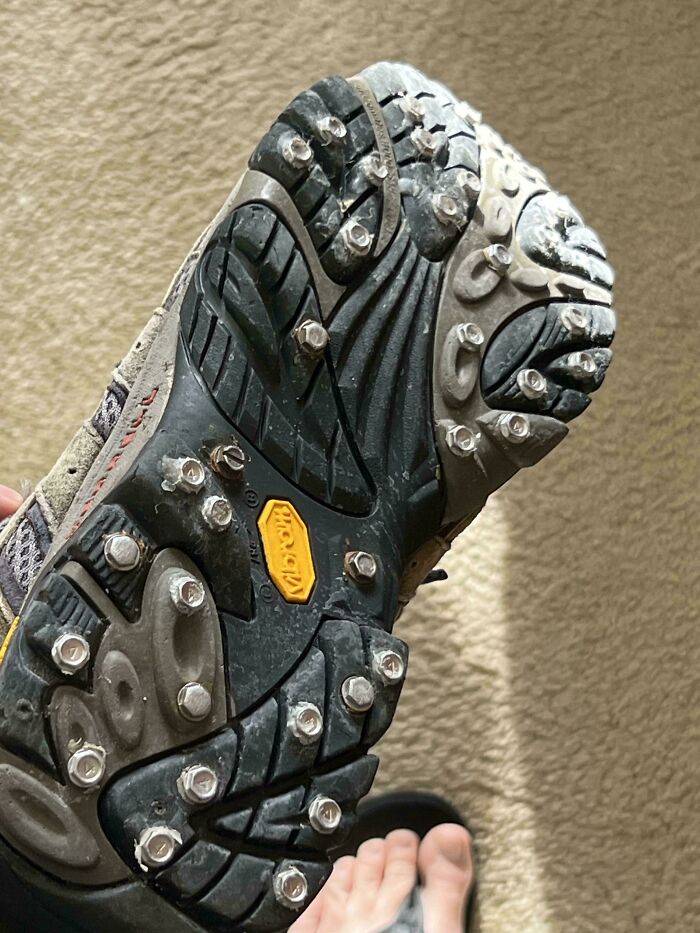 Slipping On Ice? Screw Cleats!