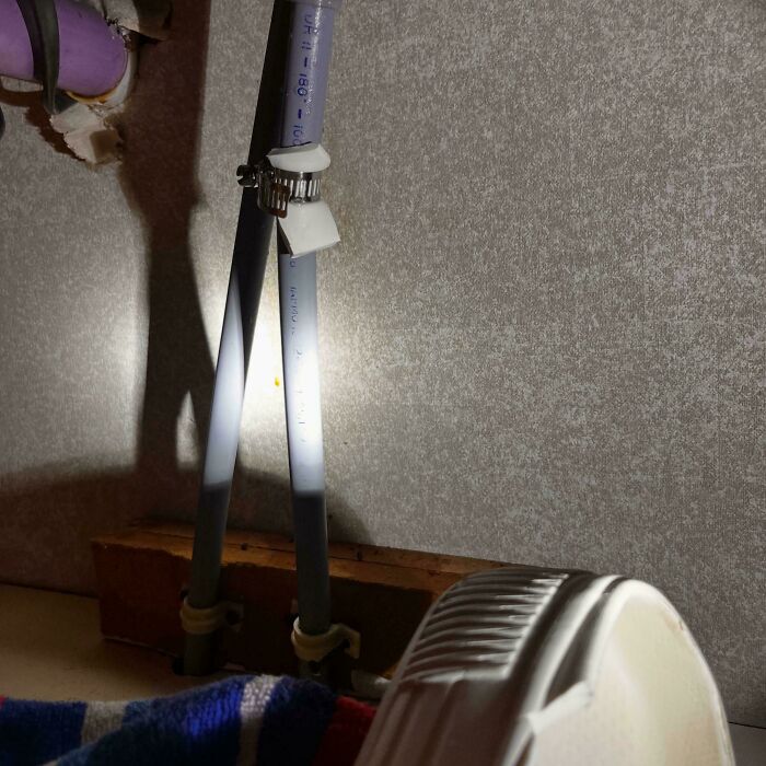 Pinhole Leak and The Maintenance Man Was "Sick"