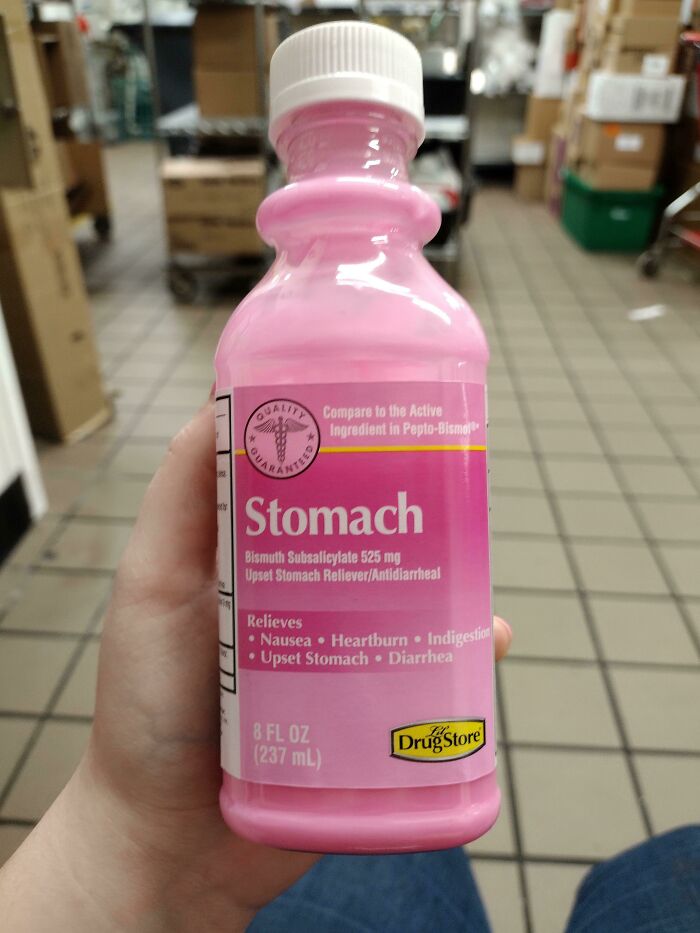 This Off Brand Pepto Bismol Is Just Called "Stomach"