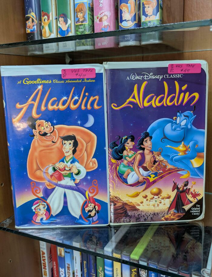 Aladdin & Aladdin Side By Side In An Antique Store