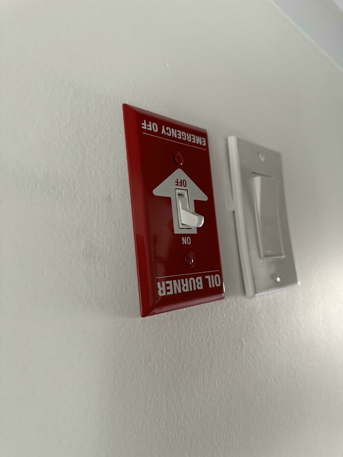 First House, Light Switch Is Up-Side-Down. Because Why Not?