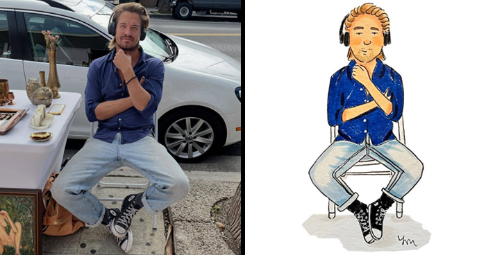 Meet 100 Cool L.A. Folks Drawn by This Awesome Artist