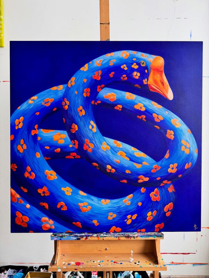 Yep, These Geese Got Stripped, Spotted, And Seriously Jazzed Up!