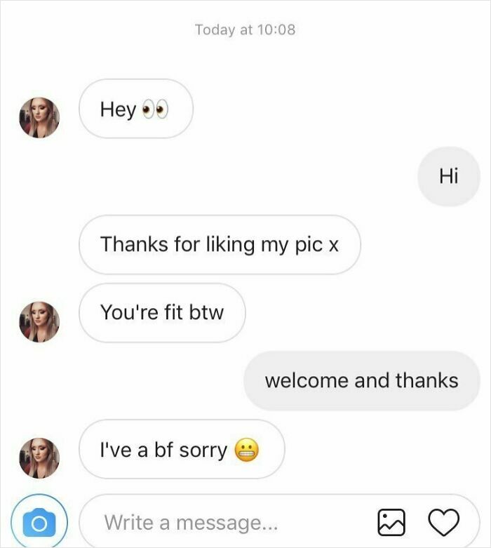 That One Time He Didn’t Compliment Back