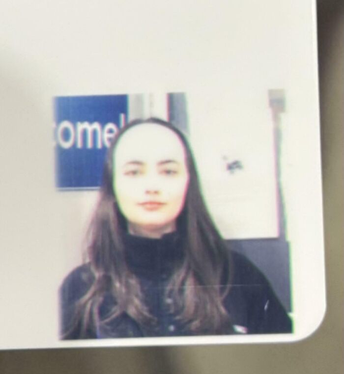 White Headband in a Costco ID Photo? Bold Move!