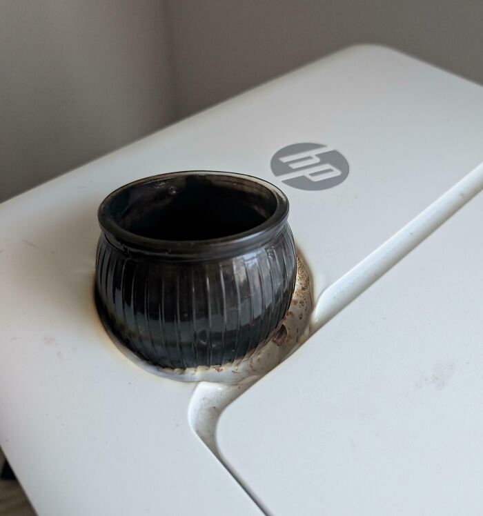 When You Put a Candle on Your Printer...