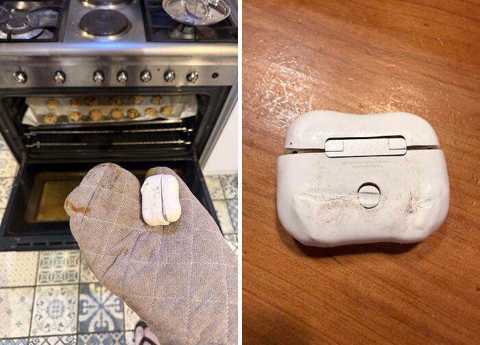 AirPods Baked Alongside Chocolate Chip Cookies? Delicious Disaster!