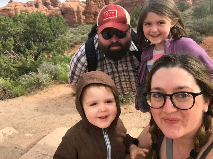 Family Selfie Missing Legs??