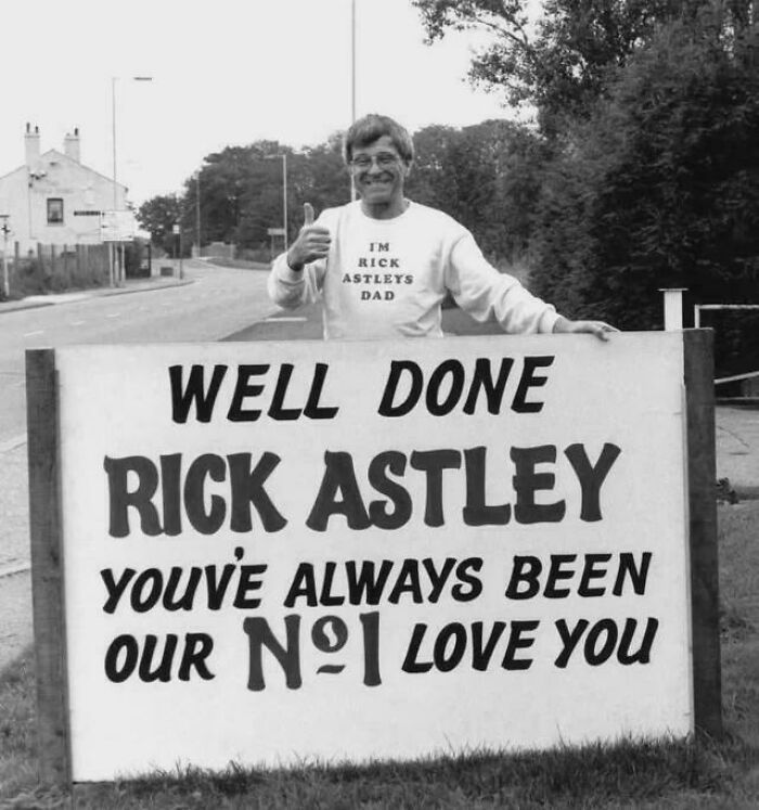 Rick Astley's Dad Celebrates “Never Gonna Give You Up” Hitting #1 (1987)