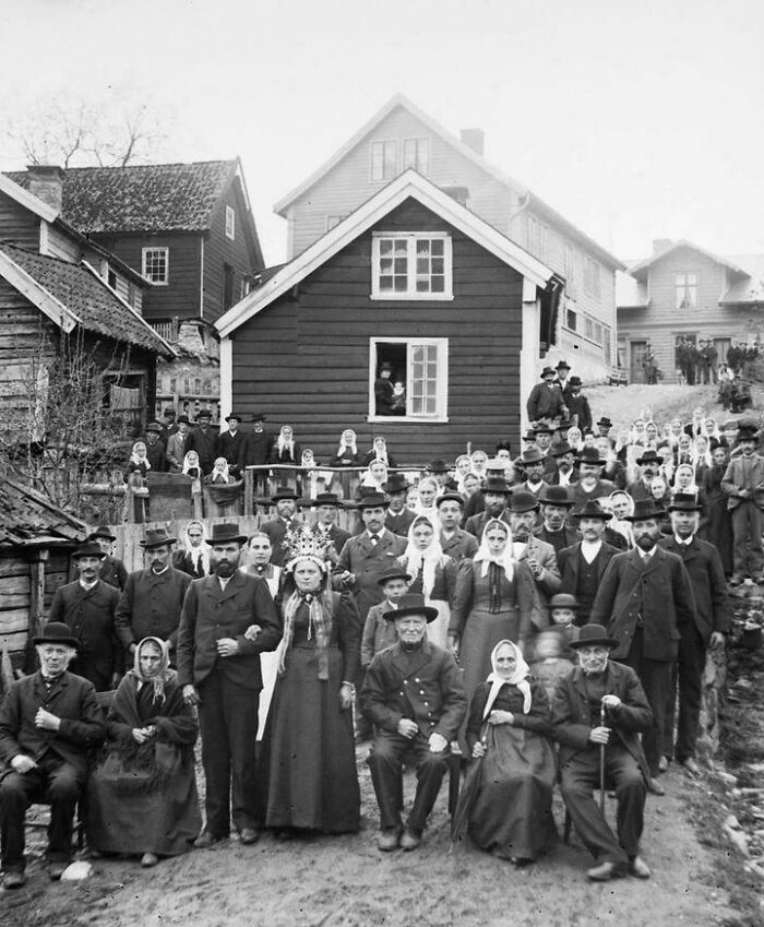 Wedding Group Photo, Norway 1900
