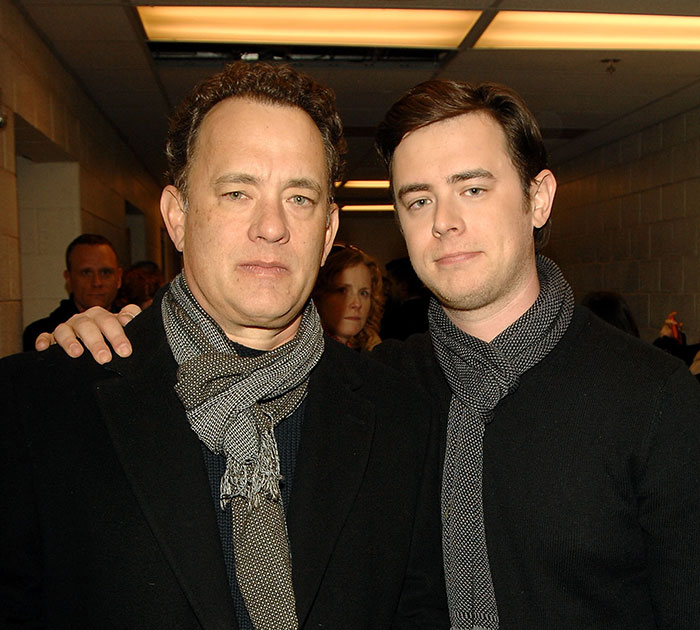 Tom and Colin Hanks