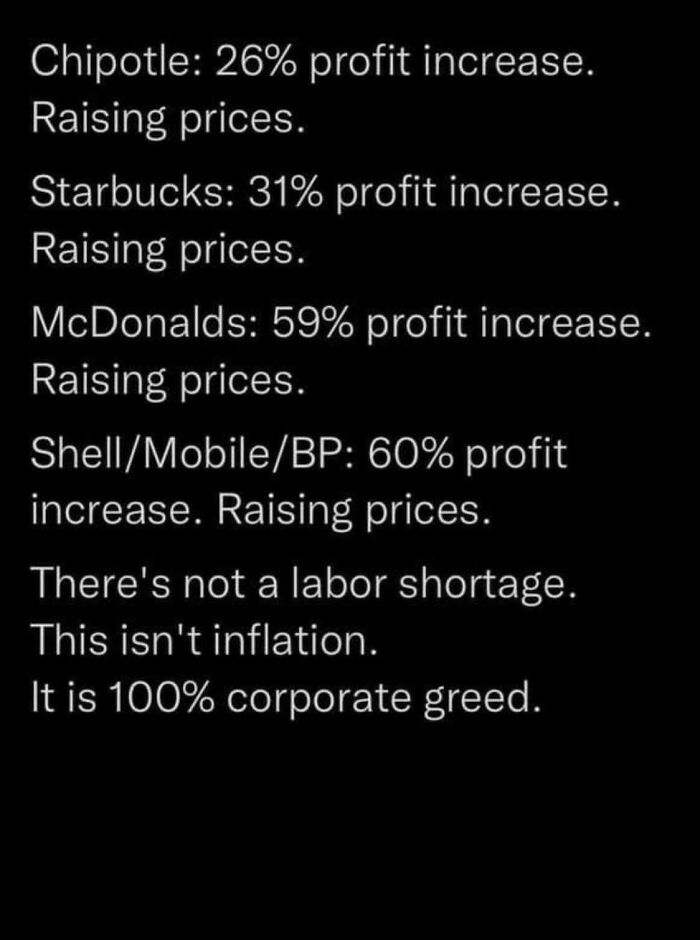 Corporate Greed, By The Numbers