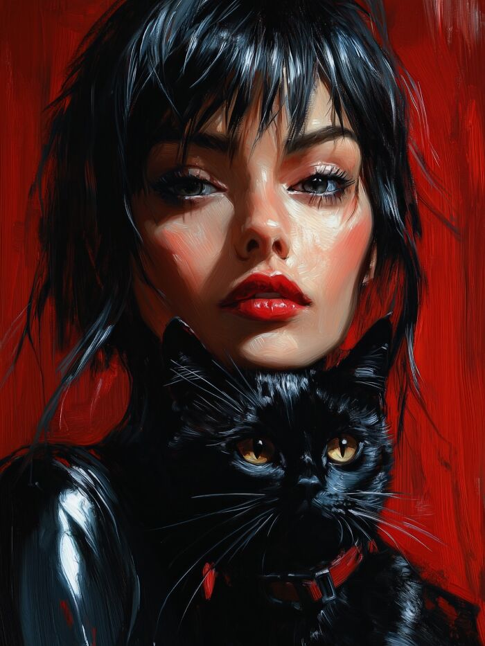 Check Out These Mind-Bending Human-Cat Portraits That Blur the Lines!