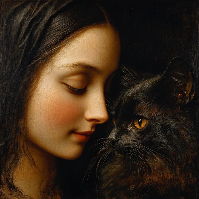 Check Out These Mind-Bending Human-Cat Portraits That Blur the Lines!