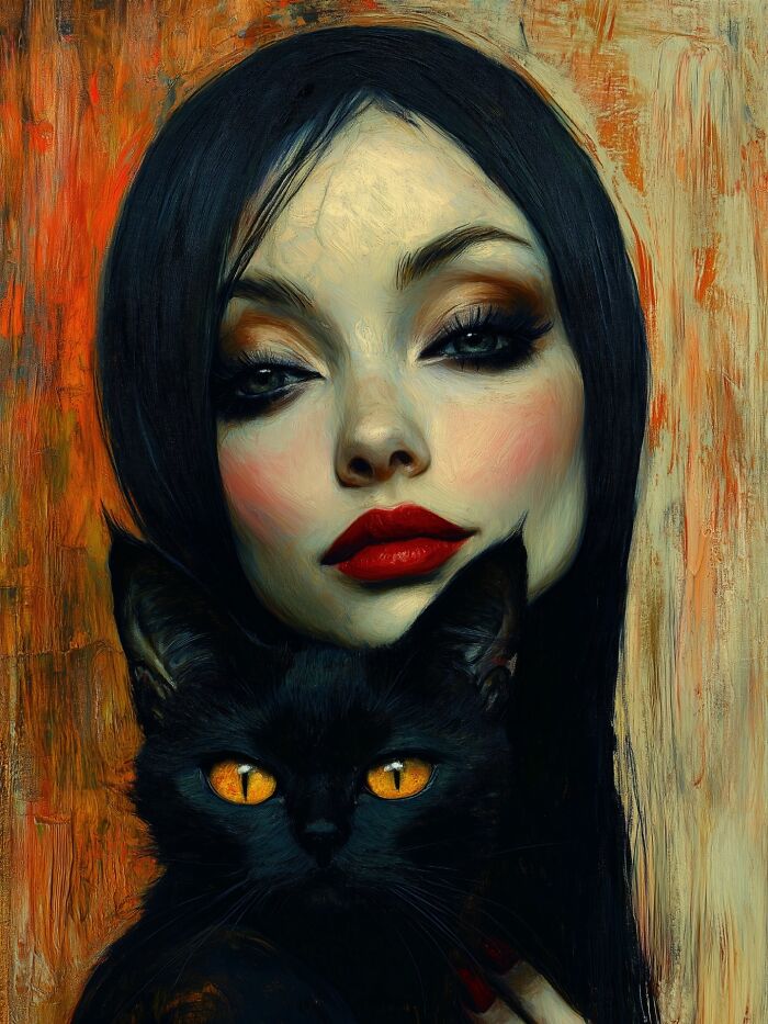 Check Out These Mind-Bending Human-Cat Portraits That Blur the Lines!