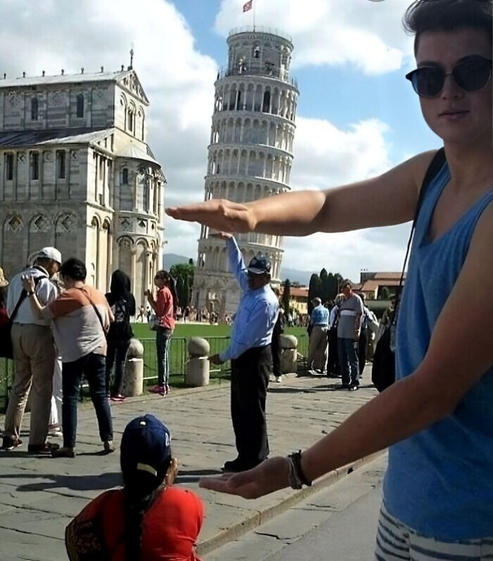 Leaning Tower, But Make It Extra Dramatic