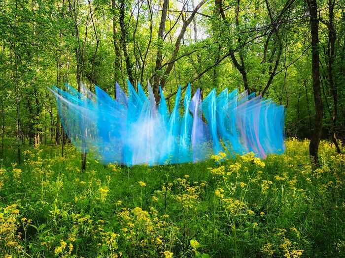 Wait, This Guy Just Tossed Fabric Into Nature and It Looked Like Magic (40 Pics)
