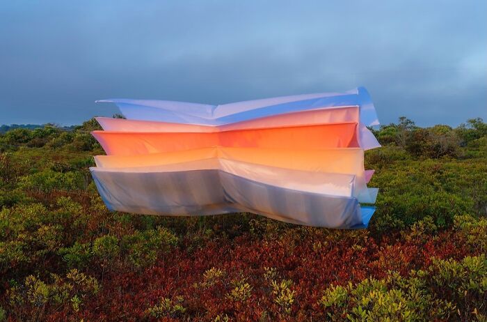 Wait, This Guy Just Tossed Fabric Into Nature and It Looked Like Magic (40 Pics)